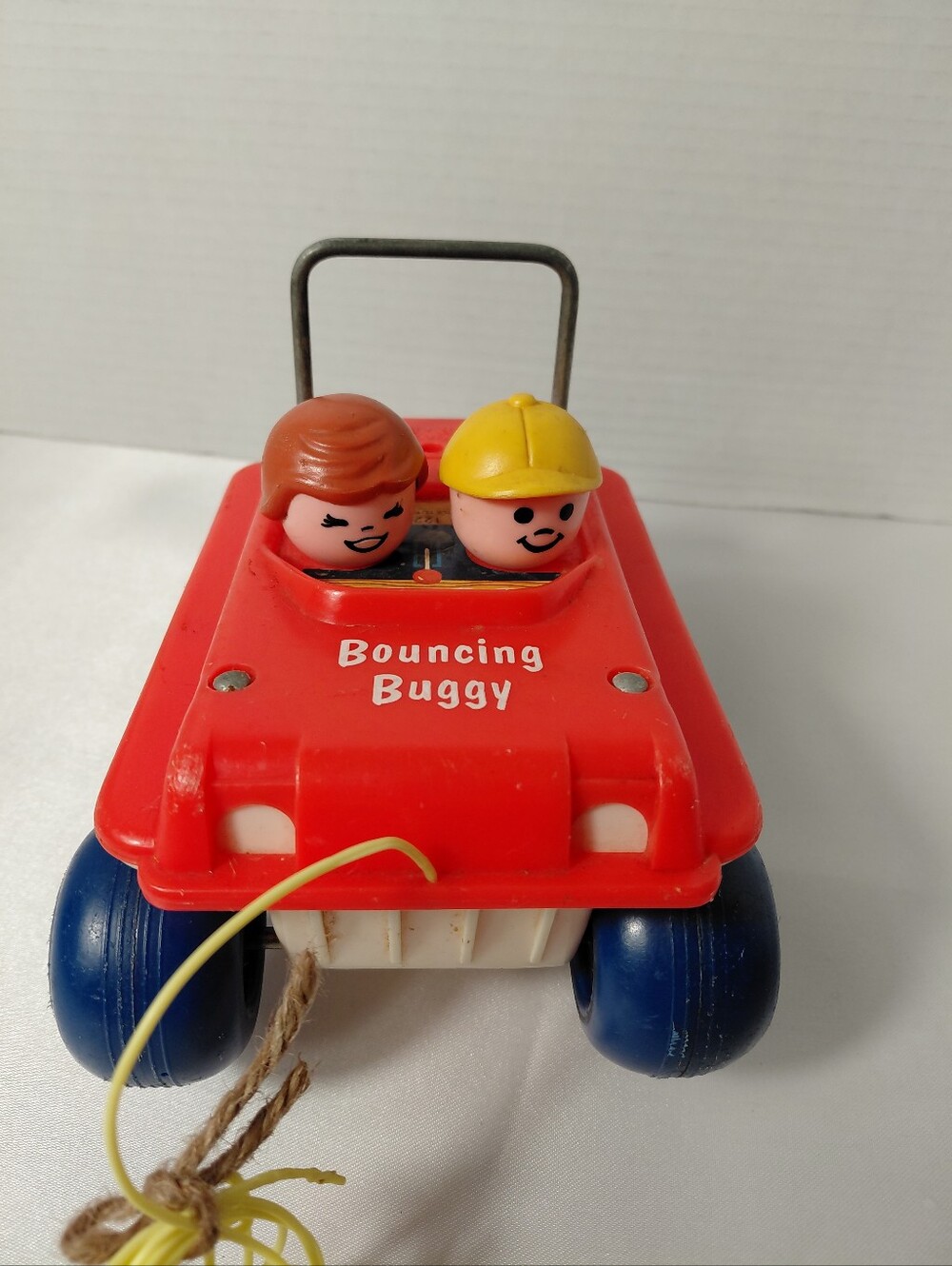 Fisher Price Bouncing Buggy Kids Pull Toy - Vintage